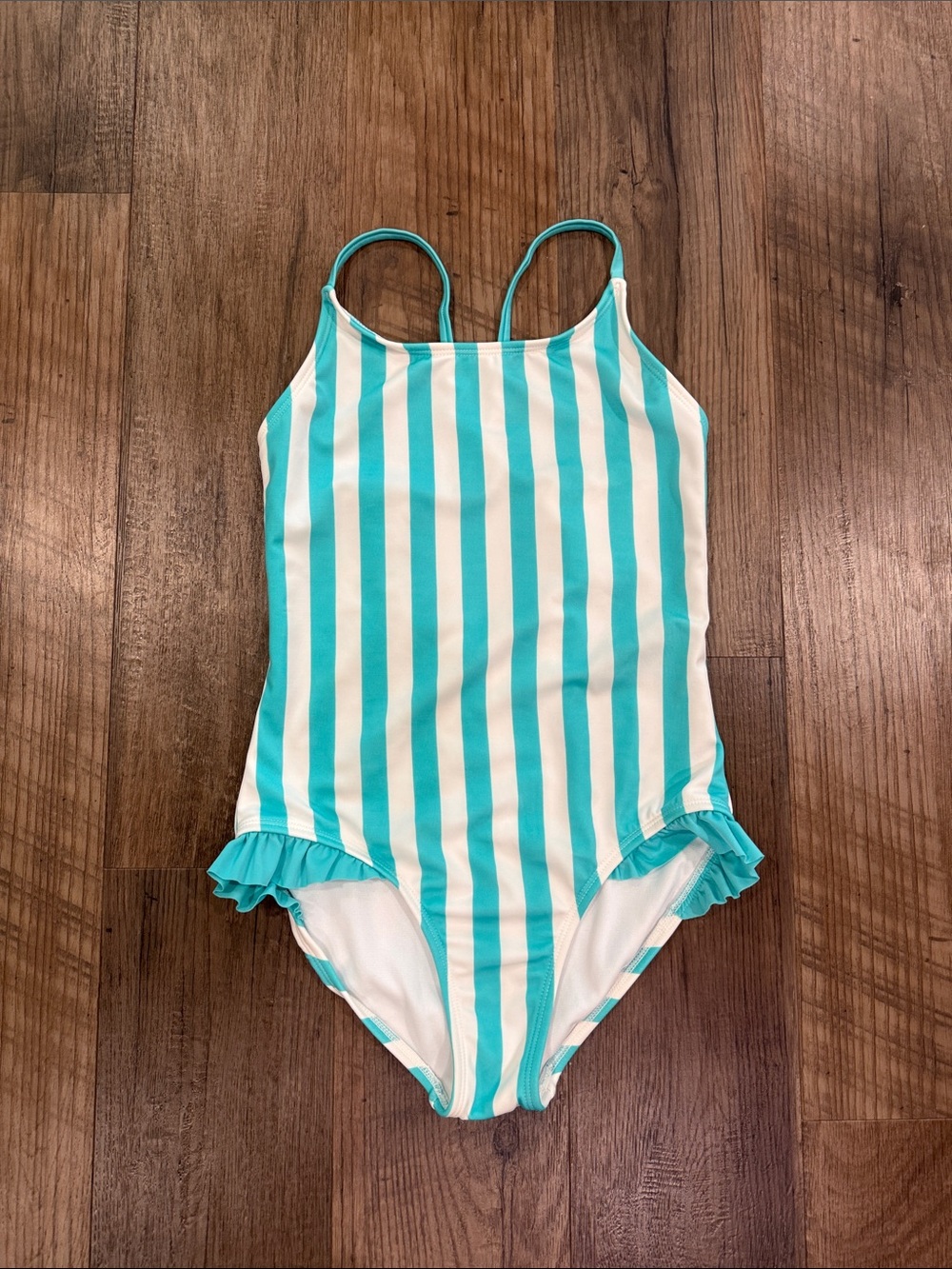 NWOT Cat & Jack striped swimsuit Girls 10/12